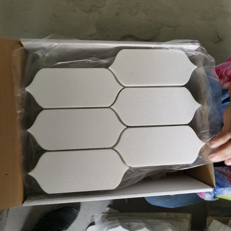 Pure White Marble Mosaic Tiles