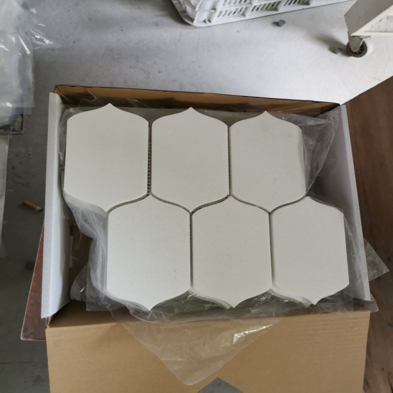 Crystal White Marble Hexagon Mosaic