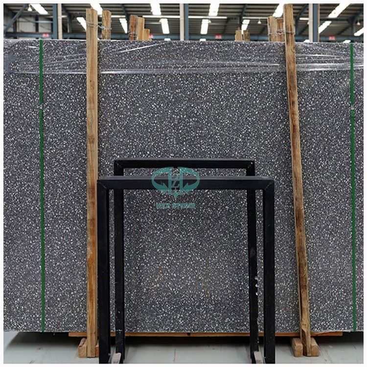 Grey And White Terrazzo Stone Slab