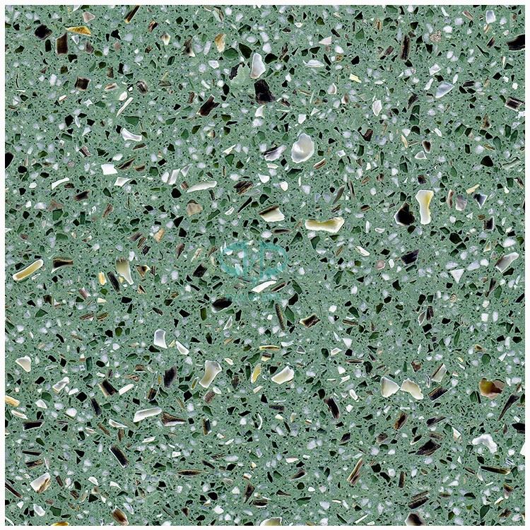 Concrete Green Terrazzo Stone