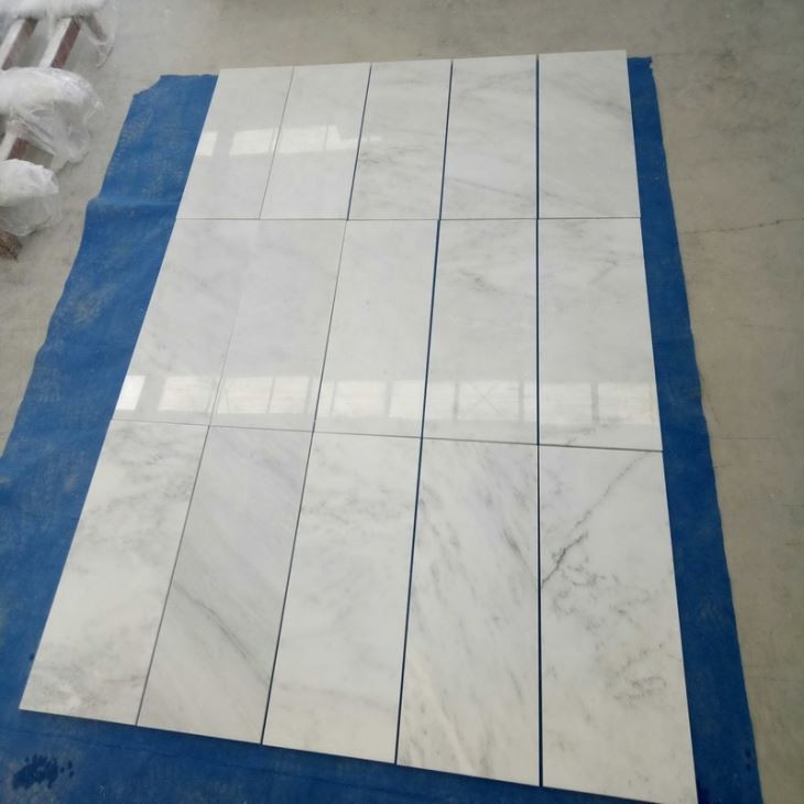 white marble tile