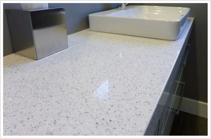 Crystal White Quartz Slab
