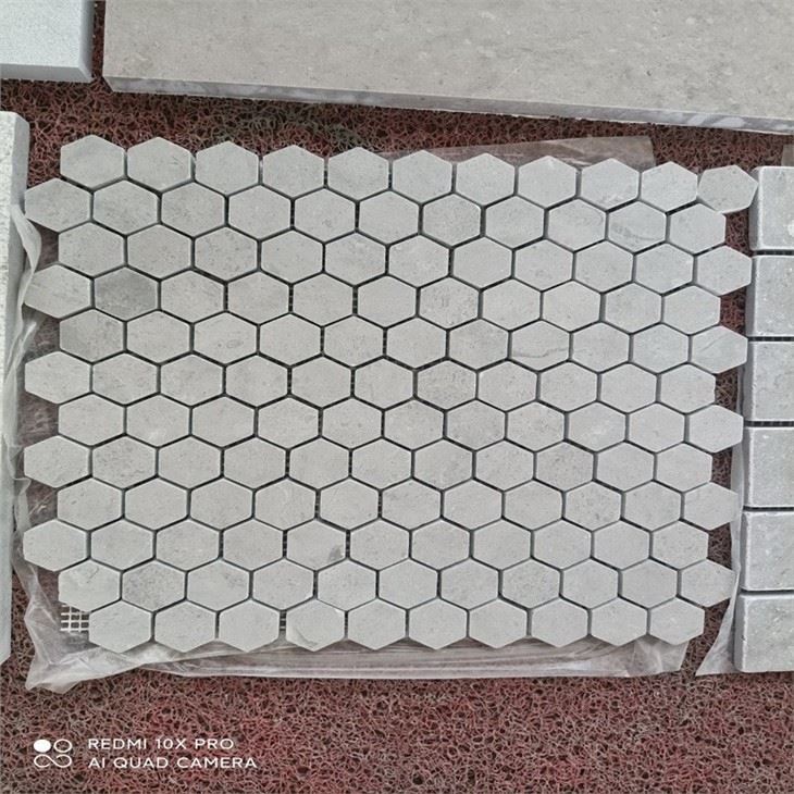 Marble Linear Strips Mosaic