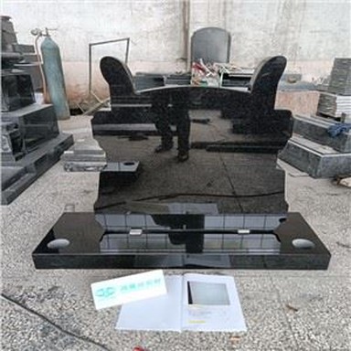 Bia mộ bằng đá granit đen tùy chỉnh