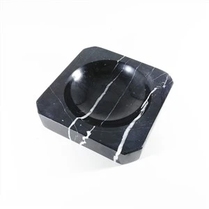 Gạt tàn bằng đá cẩm thạch Nero Oriental