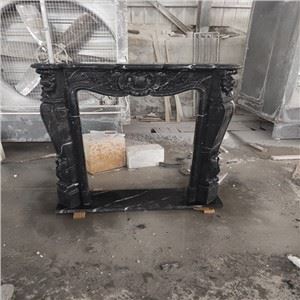 Lò sưởi bằng đá cẩm thạch Nero Marquina